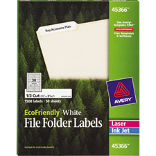 AVE 45366 Avery Eco-friendly File Folder Labels  AVE45366