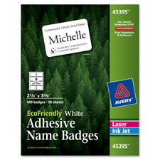 AVE 45395 Avery Eco-friendly Name Badge Labels AVE45395
