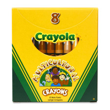 CYO 52080W Crayola Large Multicultural Crayons CYO52080W