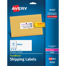 Shipping Labels,f/ Laser/Inkjet Printers,2