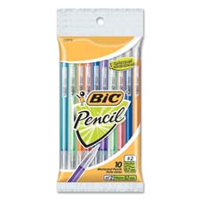 BICMPLP101 Bic Corporation Mechanical Pencils, .7mm, w/ 3 Leads, 10/PK, AssortedPNCL,MECH,FASH,0.7MM,10PK