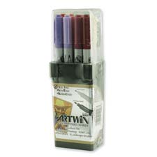 UCH 1314-12F Uchida Artwin Assorted 61-72 Double-ended Markers  UCH131412F