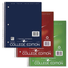 ROA 83902 Roaring Spring Wrbnd Coll. Ruled Subject Notebooks ROA83902