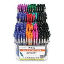 ZEB 22207 Zebra Z-Grip Retractable Ballpoint Pens Display ZEB22207