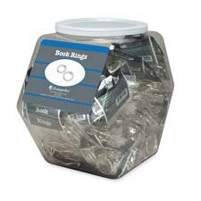 BAU 31459 Baumgartens 2" Dia. Binder/Book Rings Tub Display BAU31459