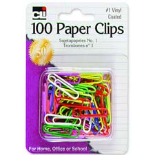 LEO 80033 Charles Leonard Vinyl Coated Paper Clips LEO80033