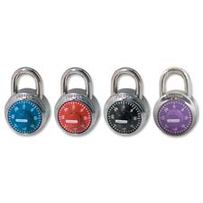 Master Lock 1505D Combination Lock, 1-7/8'' W Body, Assorted Dials