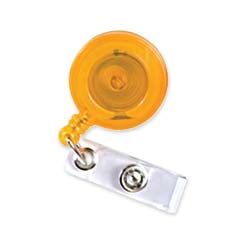 Baumgartens 68855 ID Card Reel, 24'' L, 1-1/4'' D, Orange
