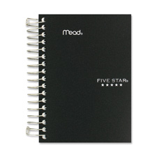 Mead 45388 Notebook, College Ruled, 200 Sheets, 5-1/2'' x 4'', Assorted