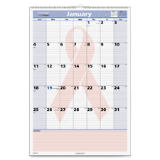 Wall Calendar,Mthly,Cancer Awareness,Jan-Jan,15-1/2
