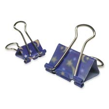 BAU 29619 Baumgartens Stars/Moons Binder Clips Display BAU29619