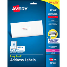 AVE 18160 Avery Quick-drying Inkjet Mailing Labels AVE18160