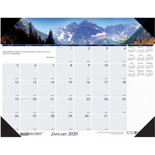 HOD 176 Doolittle Eco-friendly Mountains Calendar Desk Pad HOD176