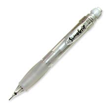 Mechanical Pencil,.9mm,Lead/Eraser Refill.,Clear