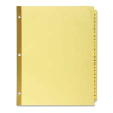 KLF 22125 Kleer-Fax Laminated A-Z Tab Index Dividers KLF22125