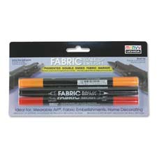 UCH 1223A Uchida Double Ended Ball & Brush Fabric Markers UCH1223A