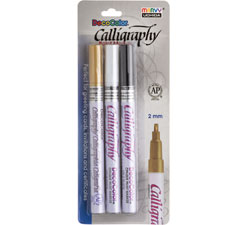 UCH 125SGLD Uchida DecoColor Calligraphy Paint Markers UCH125SGLD