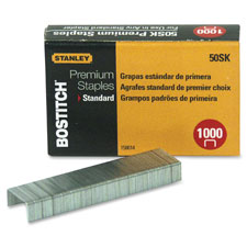 BOS50SK Stanley Bostitch Standard Staples, 1/4", 1000/BXSTAPLES STANDARD1000PK