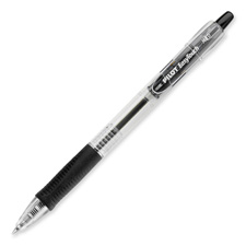 Pilot 35395 Ballpoint Pen, Retractable, Refillable, Med. Pt., UPC Coded, BK