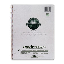 Roaring Spring Paper 13340 Notebook Paper, 1-Sub, College Ruled, 80/Shts, 11'' x 8-1/2'', GY
