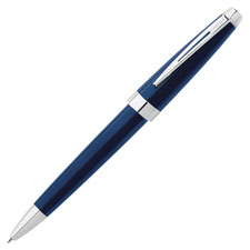 Ballpoint Pen, Refillable, Medium Point, Black w/ Chrome