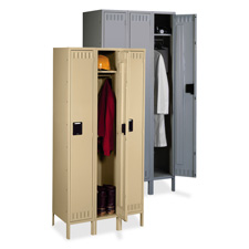 TNN STS1218723MG Tennsco Single Tier Three Wide Lockers w/ Legs TNNSTS1218723MG