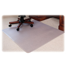 LLR 69163 Lorell Low-profile Carpet Rectangle Chairmat w/Lip LLR69163