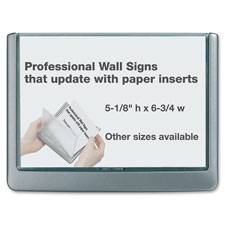 Durable 497837 Click Signs, 6-3/4'' x 5/8'' x 6-7/8'', Graphite, DBL497837, DBL 497837