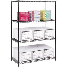 SAF 5296BL Safco 48"Wx 24"D Industrial Wire Shelving SAF5296BL