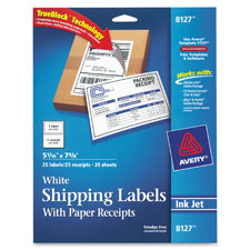 Shipping Labels,w/ Paper Receipt,5-1/16