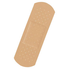 Adhesive Bandages, Plastic, 3/4