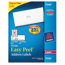 Address Labels,Laser,30 Labels P/Sheet,1