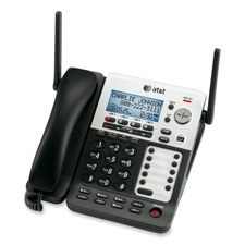 ATTSB67118 Advanced American Telephone Phone System,w/ Answering Device,1 Handset,Black/SilverPHONE,4-LINE,EXP,CRD/CDLSS