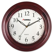 LLR 60988 Lorell 13-1/4" Woodgrain Wall Clock LLR60988