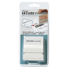 Shachihata 35300 Privacy Stamp, Small, 1/2'' x 1-5/8'', Black
