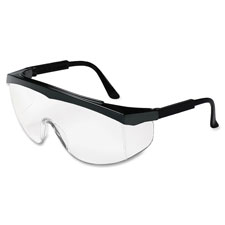 R3 Safety SS010 Protective Eyewear, Lightweight, Black