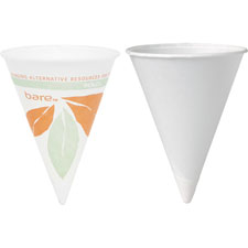 SLO 4BRJ8614PK Solo Cup 4oz Bare Paper Dry Wax Paper Cone Cup SLO4BRJ8614PK