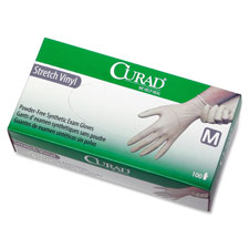 MII CUR8227 Medline Curad Stretch Vinyl Exam Gloves MIICUR8227
