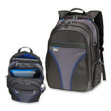 16" Laptop Backpack, Heavyweight, 12-1/2"x10"x19", Blue