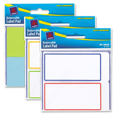 Label Pads, Removable, 2