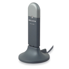 BLKF5D7050 Belkin Components Wireless G USB Adapter, 400 Feet Range, BlackWIRELESS USB ADAPTER * 802.
