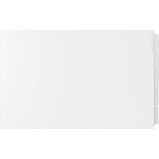 Stride, Inc. 63200 Legal-Size Index Dividers, 5-Clear Tabs, 8-1/2'' x 14'', Manila, STW63200, STW 63200
