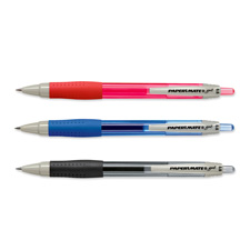 PAP1753364 Paper Mate Gel Pens, Retractable, 0.5mm, Red Ink/BarrelPEN,GEL,PPRMATE,.5MM,RD