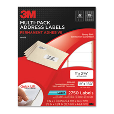 MMM 3100MP 3M Multi-pack Permanent Adhesive Laser Labels MMM3100MP