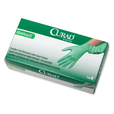 MII CUR8156R Medline Curad AloeTouch PF Latex Exam Gloves MIICUR8156R