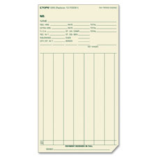 TOP 1266 Tops One-sided Weekly Time Cards TOP1266