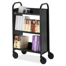 BRE BOO327RN Bretford Single-sided Book Truck BREBOO327RN