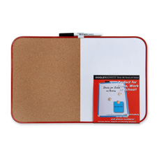 DOL1117COMBV DOOLEY MFG. CO Markerboard/Corkboard,w/Mrkr,11"x17",12/DS,Vinyl FrameBD,CBO,CRK,11"X17",DS,12 PC
