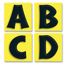 Quick Stick Letters, Self-adhesive, 3