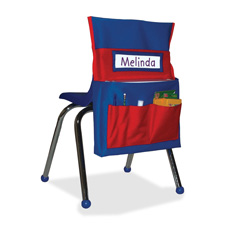 Carson Dellosa 158035 Chairback Buddy, 15'' x 2'' x 19'', Blue/Red